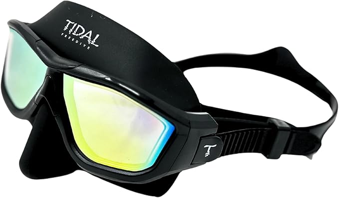 Tidal Glide Freedive Mask - Low Volume mask Designed for Freediving, Spearfishing, and Snorkeling. Anti-Fog Freediving mask.