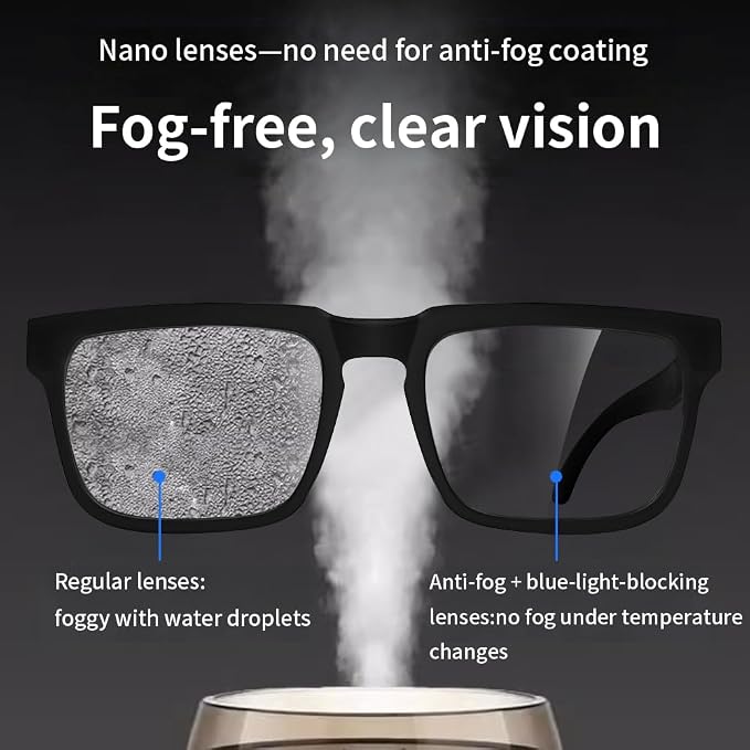 Z87 High-Visibility Construction Anti-Fog Photochromic UV400 Blue Light Blocking Impact Resistant Safety Glasses