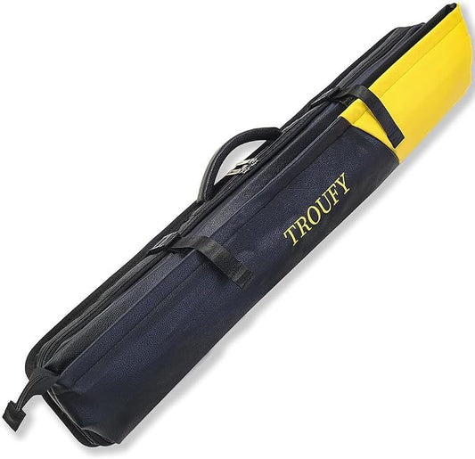 Pool Cue Case – Durable 4x4 & 4x5 Billiard Pool Cue Stick Carrying Case with Large Storage Space, Waterproof Billiards Accessories