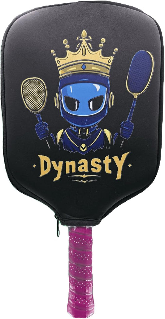 Dynasty Pickleball Paddle Cover - Neoprene Sleeve, Elongated/Hybrid/Wide-Body/Universal Fit v1 Robot Ninja