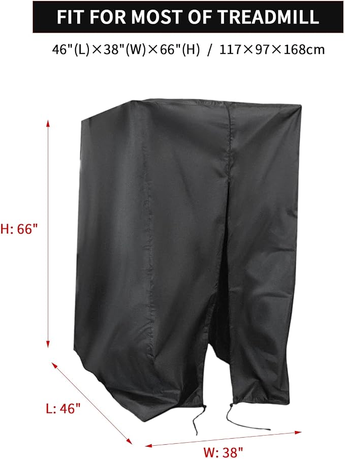 Treadmill Cover, Folding Treadmill Covers Waterproof for Foldable Running Machine Indoor Outdoor