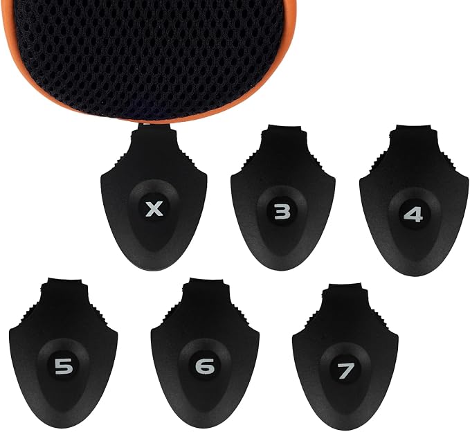 Andux 4 Pack Long Neck Golf Hybrid Club Head Covers Dial No. Tag CTMT-01 | Mesh Breathable material | all the Same Size | Coloured Piping | Pull-On Closure
