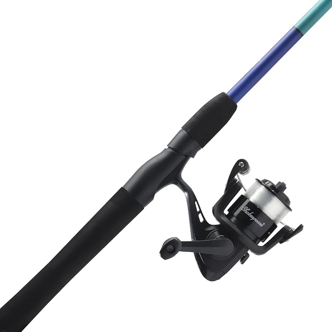 Shakespeare Catch More Fish Spinning Reel and Fishing Rod Combo with Kit