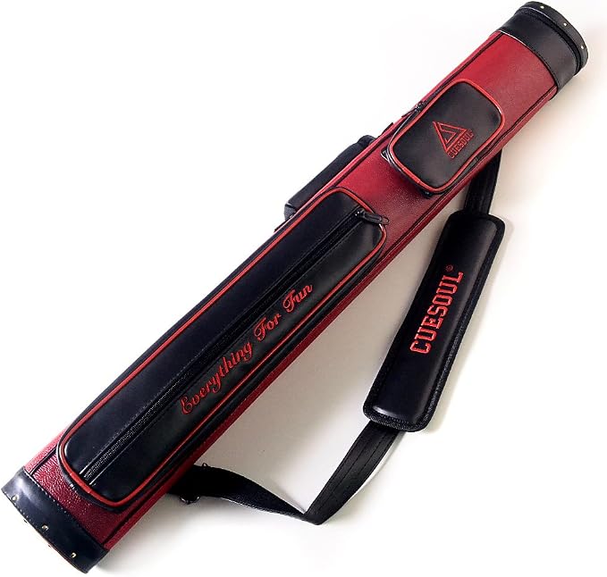 CUESOUL Soocoo Series 2x4/2x2 Hard Pool Cue Case -Holds 2 Cue Butt and 4 Cue Shafts,Four Color Available