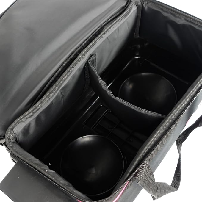 ELITE Basic Bowling Bag Double (2) Ball Roller with Rolling Wheels
