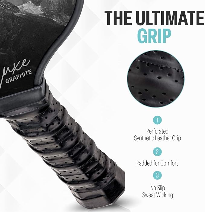 Palms-O-Aces Carbon Fiber Pickleball Paddle – USAPA Approved 16mm T700 Graphite Paddle with Textured Spin Surface | Lightweight Carbon Fiber Pickleball Paddles & Racket | Includes Paddle Cover