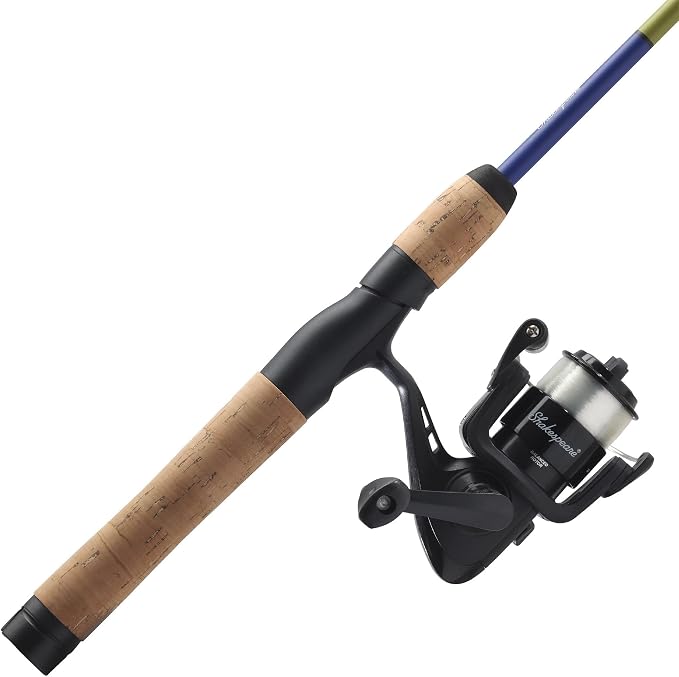Shakespeare Catch More Fish Spinning Reel and Fishing Rod Combo with Kit