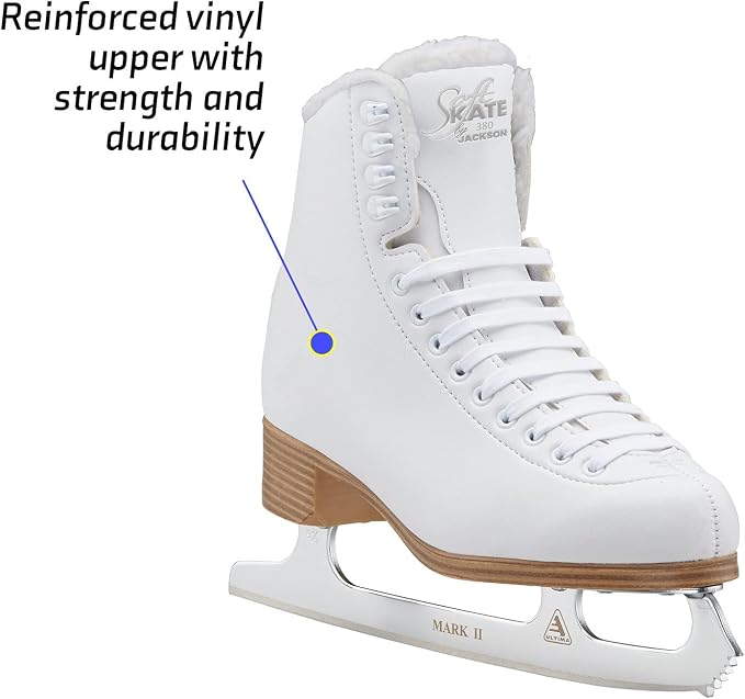 Jackson Classic Model 380/381 Figure Ice Skates for Women and Girls Bundle with Skate Guards Just Launched 2023