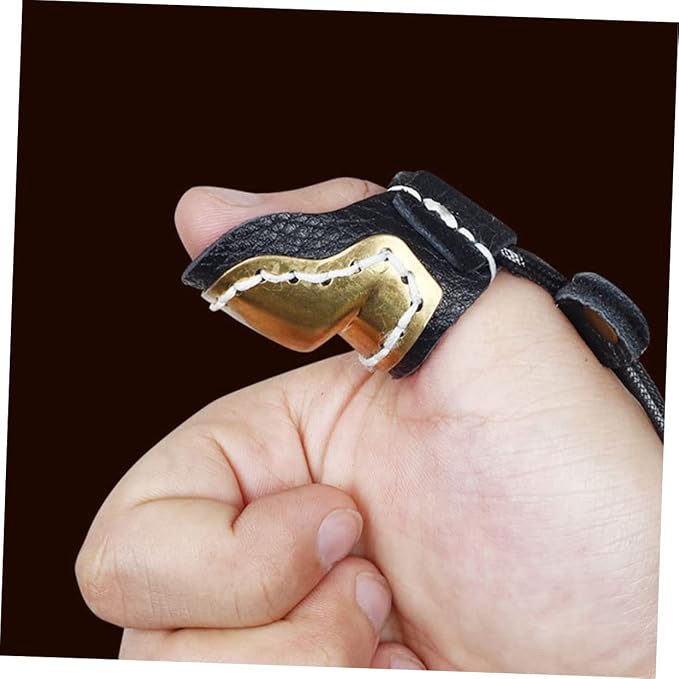 BESPORTBLE 2pcs Guard Sleeve Bow Fingers Outdoor Cover Finger Protection Right Archery Copper for Shooting