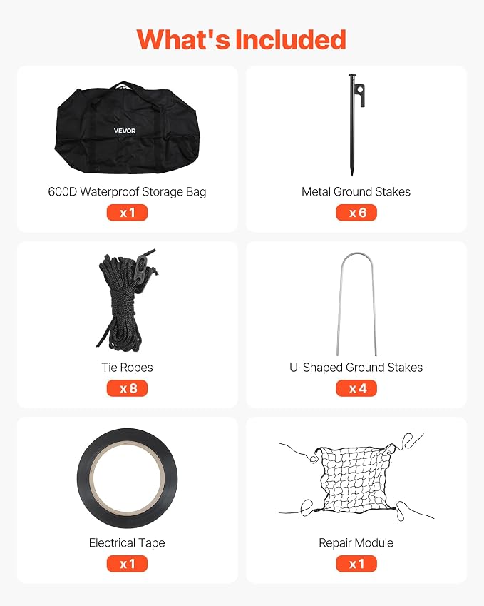 VEVOR Baseball Batting Cage,Professional Softball Baseball Batting Hitting Training Net,Heavy Duty Enclosed PE Practice Portable Pitching Cage Net&Carry Bag,for Backyard,Field,Indoor&Outdoor