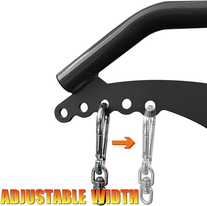 Adjustable Lat Pull down Bar, Cable Machine Attachments for Gym, Home Gym Fitness T-bar Row Pulldown Attachments, Lat Pull Down Machine Wide Grip Neutral Grip Handle