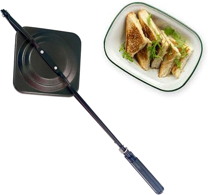 Sandwich Toaster Maker Non Stick Plates Gas Stove top Toasted Sandwich Snack Maker Toaster Grill Sandwich Maker
