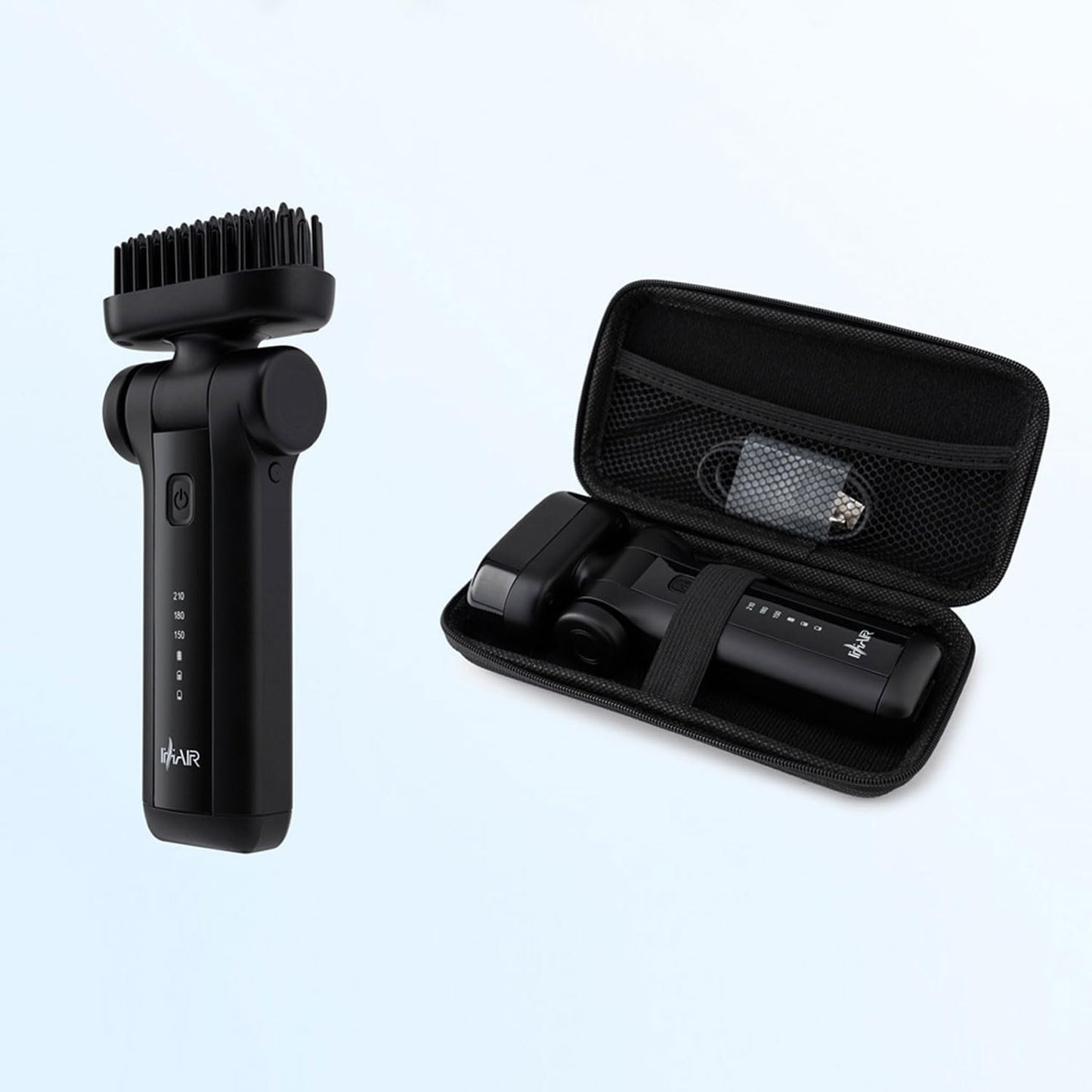 Portable Beard Straightener Brush Men Use,USB Rechargeable,6400mAh Battery,360° Anti-Scald Heated Comb,Fast Heating,Beard Straightener Brush for Short &amp; Long Beards,Ideal for Home &amp; Travel