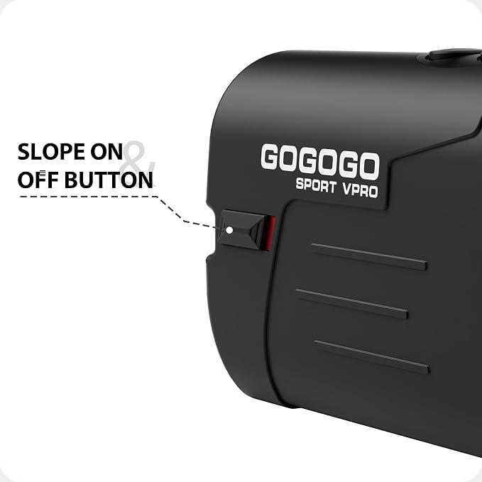 Gogogo Sport Vpro GS03 Laser Golf/Hunting Rangefinder, 1000/1200 Yards Laser Range Finder with 6X Magnification Ultra-Clear View, Lightweight, Slope, Pin-Seeker & Flag-Lock & Vibration