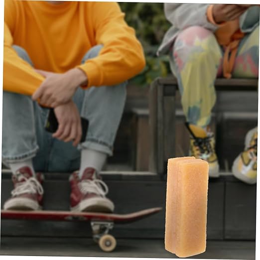 2pcs Skateboard Sandpaper Cleaning Sand Paper Skateboard Accessories for Boys Skateboarding Accessories Skateboard Eraser Rubber Grip Tape Cleaner Skate Board Accessory Yellow Abs