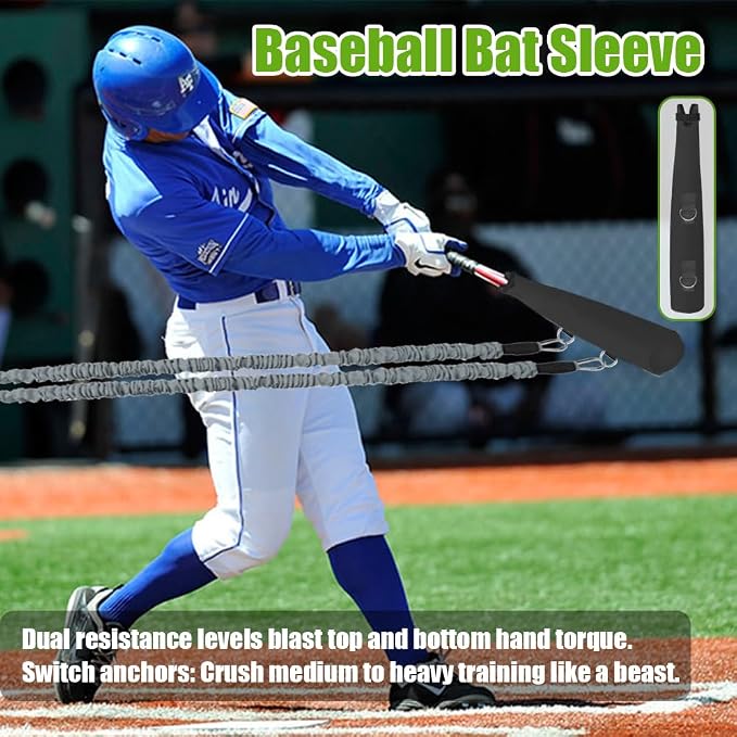 Davllin Baseball Resistance Trainer,Training Aid for Baseball Softball Pitchers,Interchangeable Grips to Build Arm Strength,Arm Bands for Baseball Players,Baseball Throwing Trainer,Great to Warm-Up