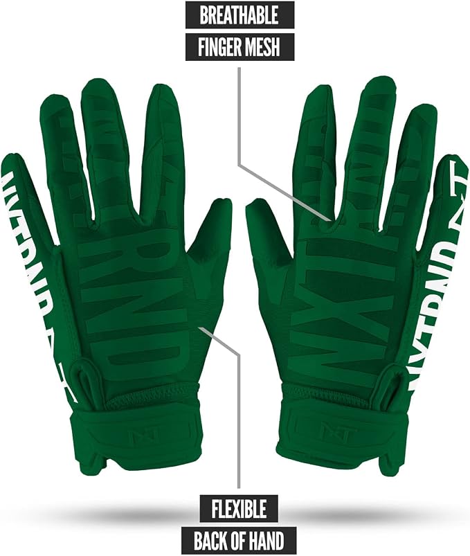 Nxtrnd G1 Pro Men's Football Gloves, Adult Sticky Receiver Gloves