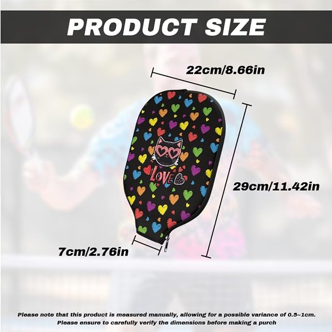 Pickleball Paddle Covers, Durable Polyeste Paddle Cover,Anti-Drop Paddle Storage Bag