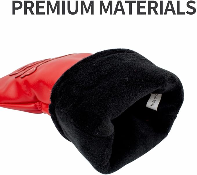 Scott Edward Skull Golf Woods Headcovers Covers for Driver Fairway 1 3 5 H Clubs Set Heads PU Leather Unisex Black Brown