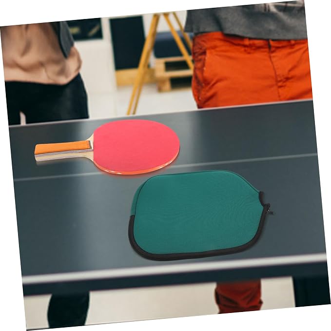 Sosoport 2pcs Racket Cover Table Tennis Balls Storage Bags Table Tennis Storage Case Organizing Bag for Game