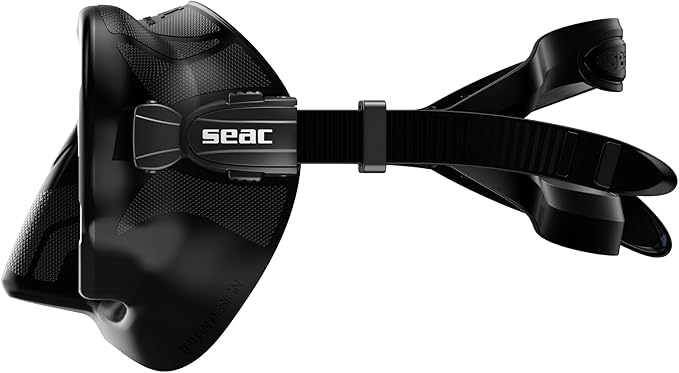 SEAC Pura – Frameless Single-Lens Silicone Diving Mask | Antifog Low Volume Mask for Diving and Snorkeling with 3D Buckle