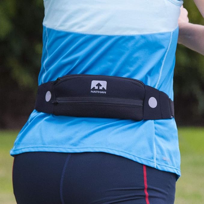 Nathan 5K Runner's Waist Pack, Nathan Running Belt Essentials for Women and Men | Smartphone Storage | Adjustable | Reflective