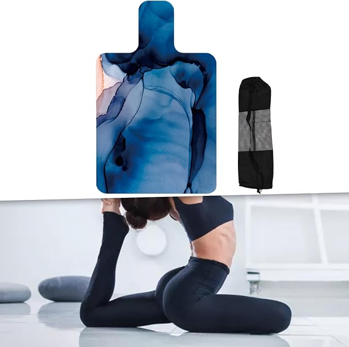 Pilates Reformer Pad Portable Lightweight Mat Nonslip Meditation Exercise Foldable Suede Rubber Cushion Towel Suitable for Home Gym Fitness