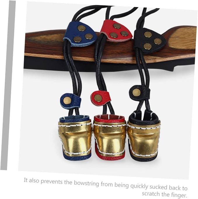 BESPORTBLE 2pcs Guard Sleeve Bow Fingers Outdoor Cover Finger Protection Right Archery Copper for Shooting