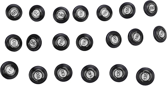 RiToEasysports Golf Club Distance Markers 20 Pack Golf Ball Markers with Instant Distance Guidance Easy Attachment Universal Fit for Training Course Management