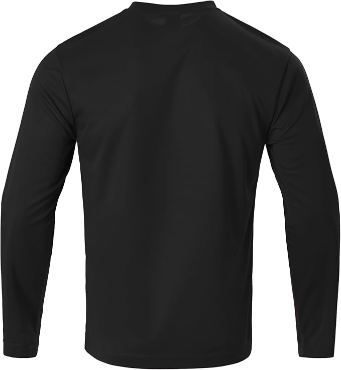 Mens Long Sleeve T-Shirts Casual Crew Neck Tee Shirt Summer Soft Running Swimming Cycling Fishing Tops