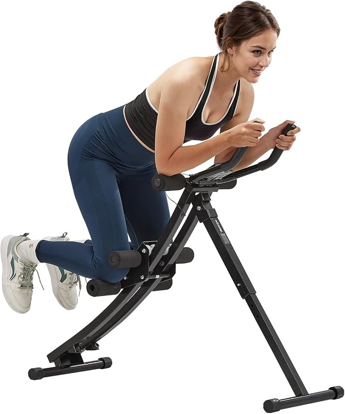 VEVOR AB Workout Machine, Ab Workout Equipment at Home Gym, Core & Abdominal Trainers for Women, 440 lbs Weight Capacity Strength Training Ab Cruncher, Foldable Adjustable Fitness Exerciser