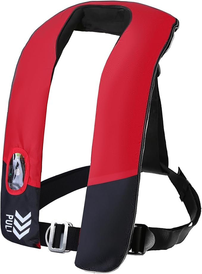 Automatic Inflatable Life Jackets for Adults Life Vests PFD Low Profile Load Capacity Up to 330lbs