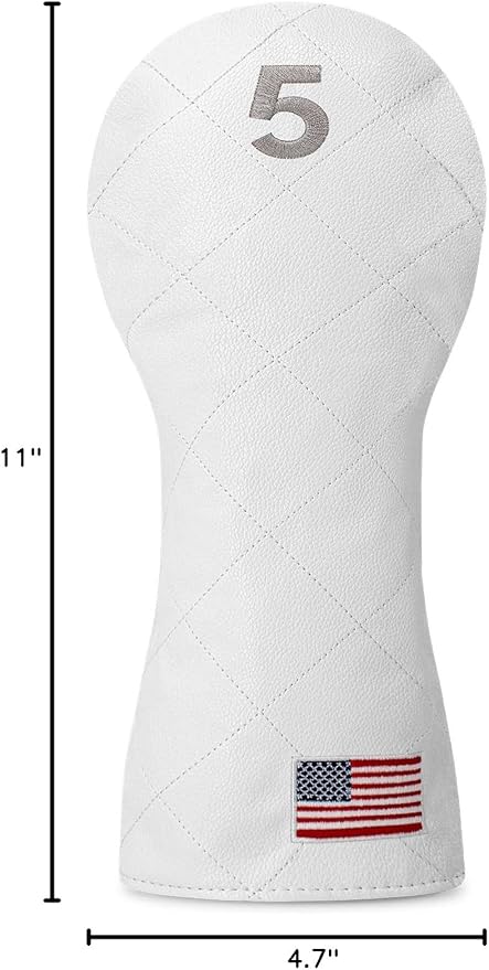 Golf Club Covers for Driver, Fairway, Hybrids - 3 Options - Golf Driver Headcover/Golf Fairway Wood Head Cover/Hybrid Headcover for Men/Women Golfer