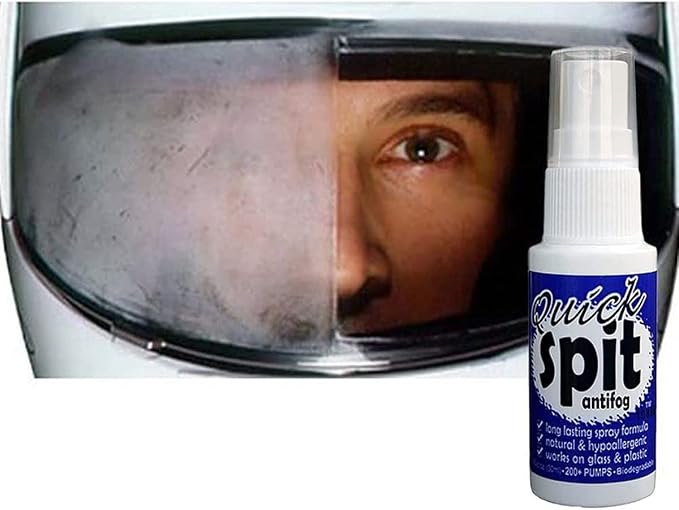Jaws Quick Spit Anti-Fog Spray for Swim Goggles, Eye Glasses, Snorkel Mask, Scuba Divers, and Safety Eyewear, Made in the USA
