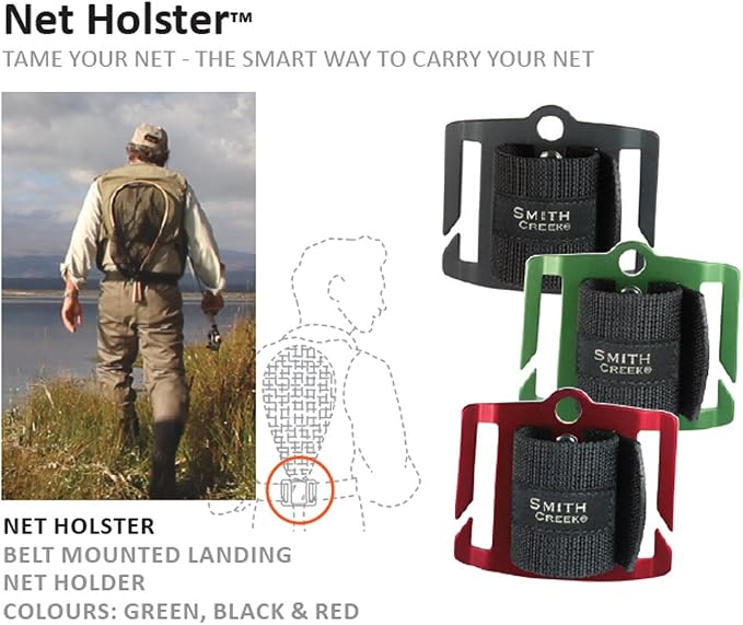 Smith Creek Net Holster, Belt-Mounted Landing Net Holder