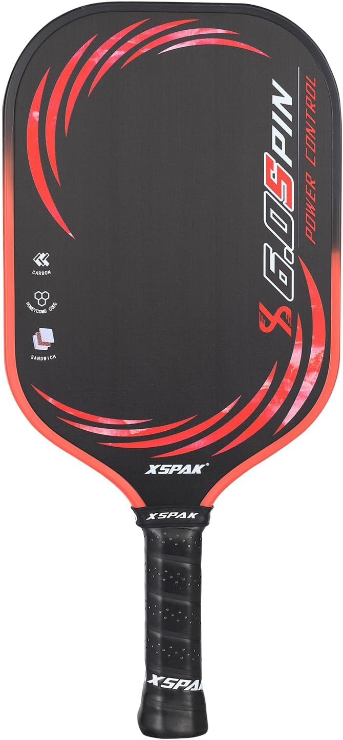 Pickleball Paddle, T700 Carbon Fiber Abrasion-Resistant Surface, 19MM Polypropylene Honeycomb core, USAPA Approved, High Grit,The Sandwich Core System Higher Density Weaving Process