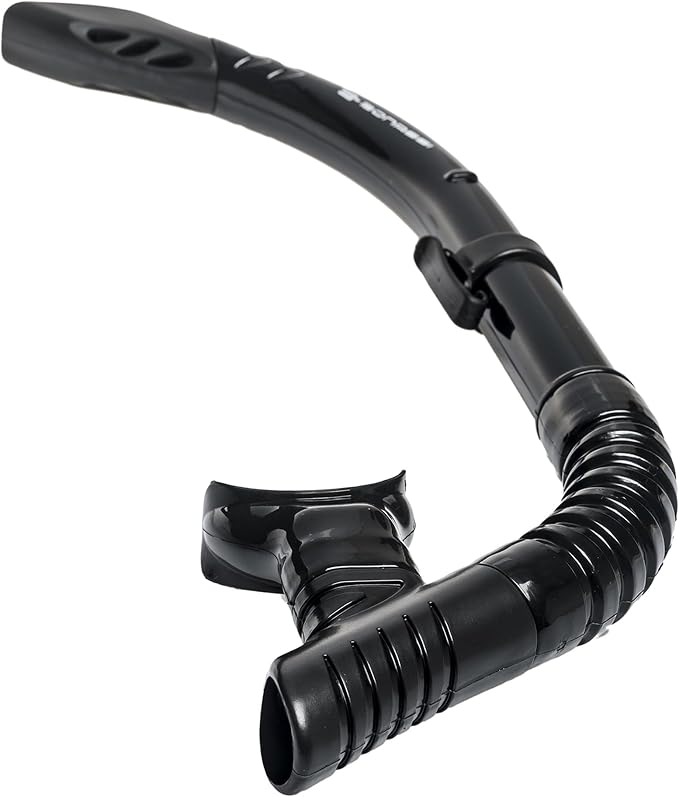 Bonassi Silicon Venture Pro Snorkel Combo with Reusable Bag - Anti-Fog Silicon Soft Mask, Snorkel with Purge Valve, Semi-Dry Top and Silicon Mouthpiece - Perfect for Diving and Snorkeling