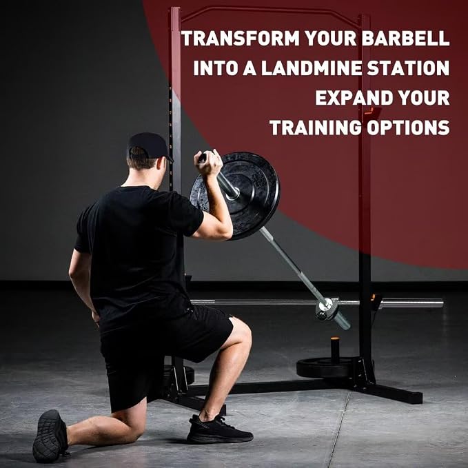 Home Gym Clips - Load Dumbbells on Barbells, Convert to Landmine Attachment, T-Bar Row & Dip Belt Hook | Multi-Functional Weightlifting Clamps for Barbell, Functional Training & Home Gym Equipment
