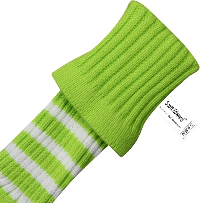 Scott Edward Golf Headcover Set of 5 PCS, Driver Wood Cover *1, Fairway Wood Cover *2, Hybrid Cover * 2, with Rotating Number Tags