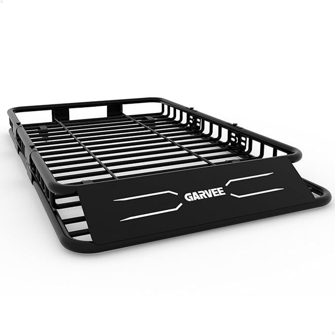 GarveeLife 64 in x 39 in Universal Roof Rack Carrier Basket, 200 LBS Capacity Car Cargo Rack with Extension Luggage Holder Basket Heavy Duty for SUVs, Trucks, Vehicles