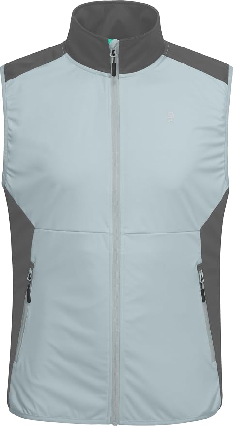 Little Donkey Andy Men's Water-resistant Outerwear Vests, Stretch Windproof Vest for Cycling, Running, Golf