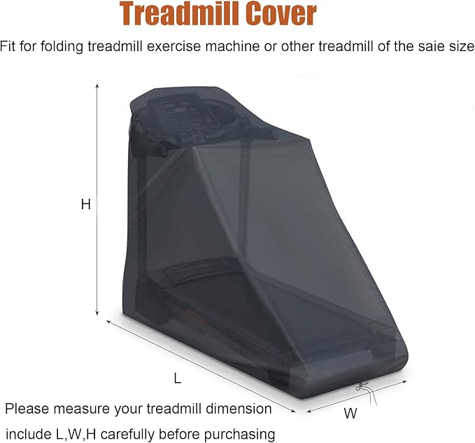 Treadmill Cover for T Series, Treadmill Covers Waterproof Outdoor for Home, Exercise Equipment Cover Indoor & Outdoor