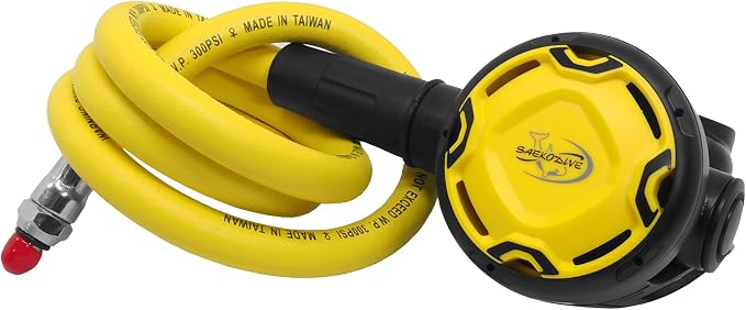 SK10 Scuba Regulator Octopus - Second Stage Dive Regulator - Diving Regulator with 36" Yellow Hose