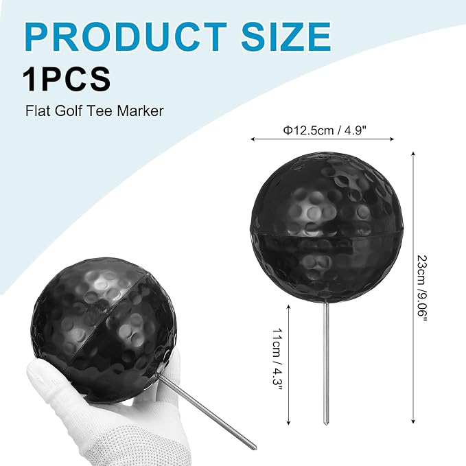 Golf Tee Markers, Plastic Position Ball Markers, Golf Ball Marker-Fitting for (Driving Range Boundary Markings/Area Markings)