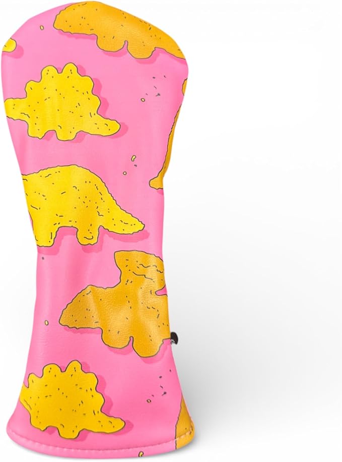 Logie Joe's Dino Nugget Hybrid Headcover | Premium Golf Hybrid Cover | Soft Protective Lining | Durable Synthetic Leather