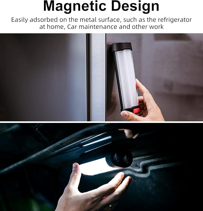 Solar Camping Lantern,1800LM,13 Light Modes, 3000mAh Battery, IP66 Waterproof,Rechargeable Camping Lights LED Flashlight for Hurricane, Emergency, Power Outages Home