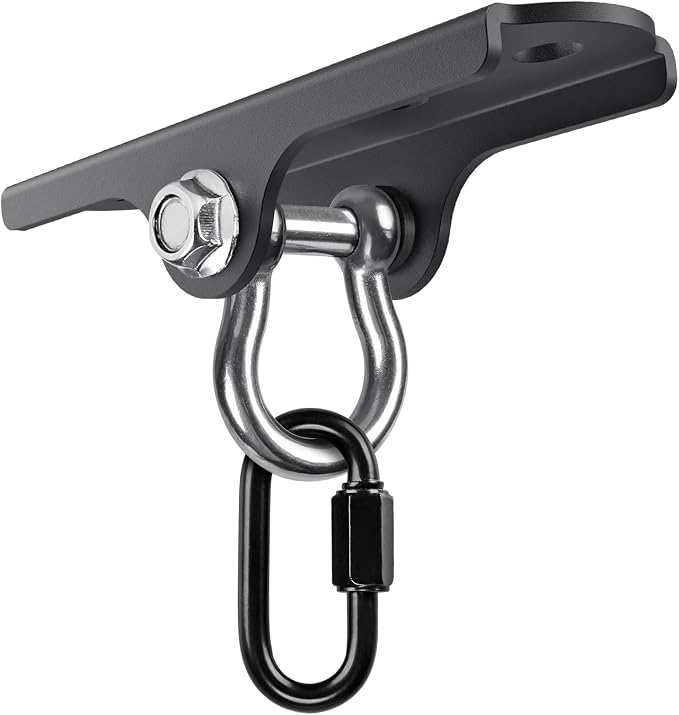 BeneLabel Swing Hanger Heavy Duty Ceiling Swing Mount 1000 LBS Capacity Heavy Bag Hanger 180° Hanging Chair Hanger Swings Hardware for Hammock Chairs, Porch Swings, Aerial Silks, Gymnast Ring