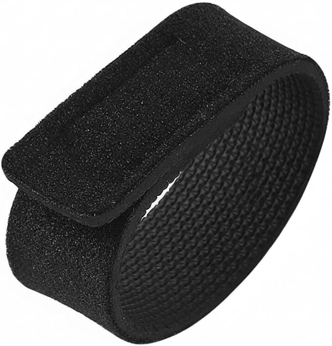 Neoprene Fishing Rod Strap - Secure Bundling Sleeve for Transport & Storage, Black (1 Pack)