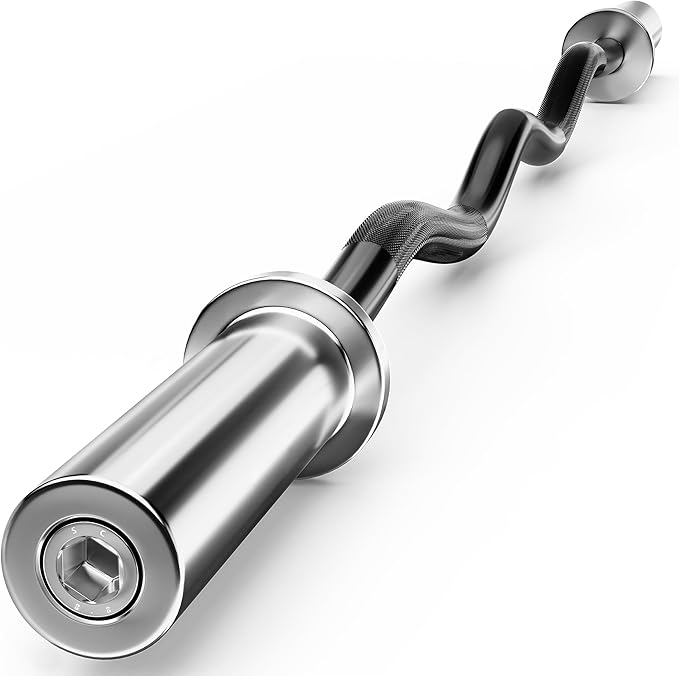 Olympic Barbell Weight Bar for Weightlifting, Bench Press Bar 7ft/6ft/5ft for Strength Training, Rated 500lbs/400lbs/330lbs Weight Capacity