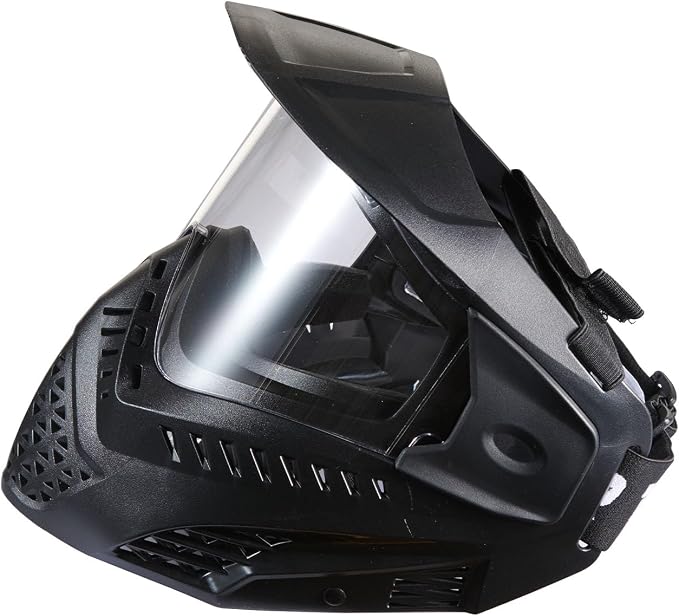 Lancer Tactical High Strength Polyethylene Full Face Airsoft Paintball Mask with Visor